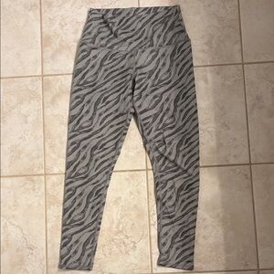 Evolution and Creation Gray Zebra Print Leggings